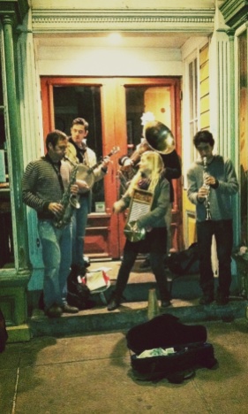 Numerous street bands can be found on Frenchmen Street.