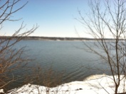 Most of the ice had gone out of the Mississippi River in early March 2013 near Keokuk, Iowa.